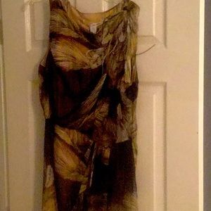 NWTS Diane von Furstenberg etched feather dress.